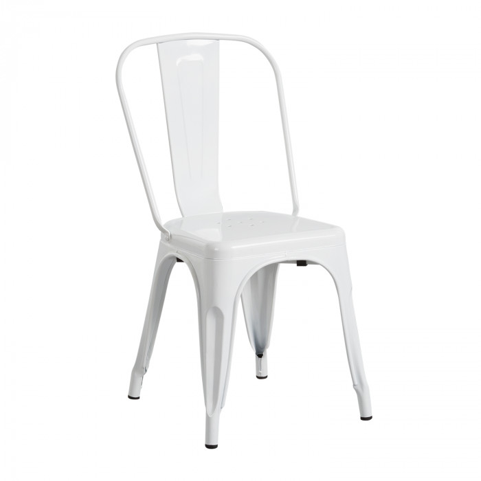 SILLA METÁLICA STRONG BLANCO 54X45X85CM THINIA HOME