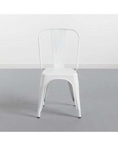 SILLA METÁLICA STRONG BLANCO 54X45X85CM THINIA HOME
