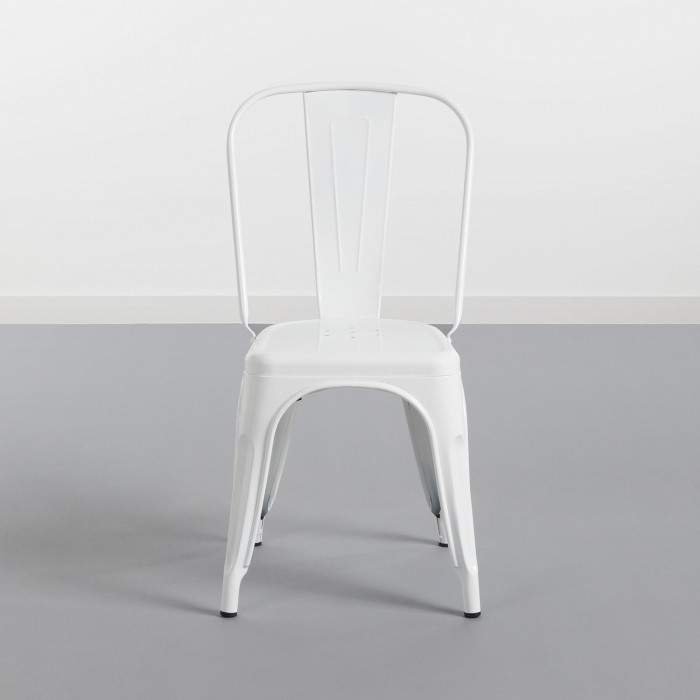 SILLA METÁLICA STRONG BLANCO 54X45X85CM THINIA HOME