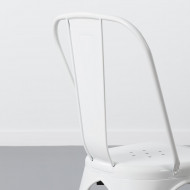 SILLA METÁLICA STRONG BLANCO 54X45X85CM THINIA HOME