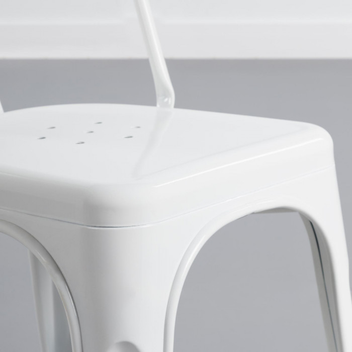 SILLA METÁLICA STRONG BLANCO 54X45X85CM THINIA HOME