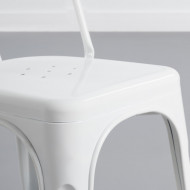 SILLA METÁLICA STRONG BLANCO 54X45X85CM THINIA HOME