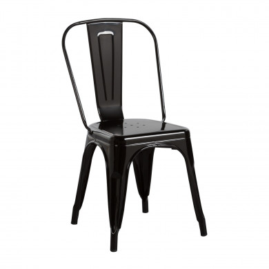 SILLA METÁLICA STRONG NEGRO 54X45X85CM THINIA HOME