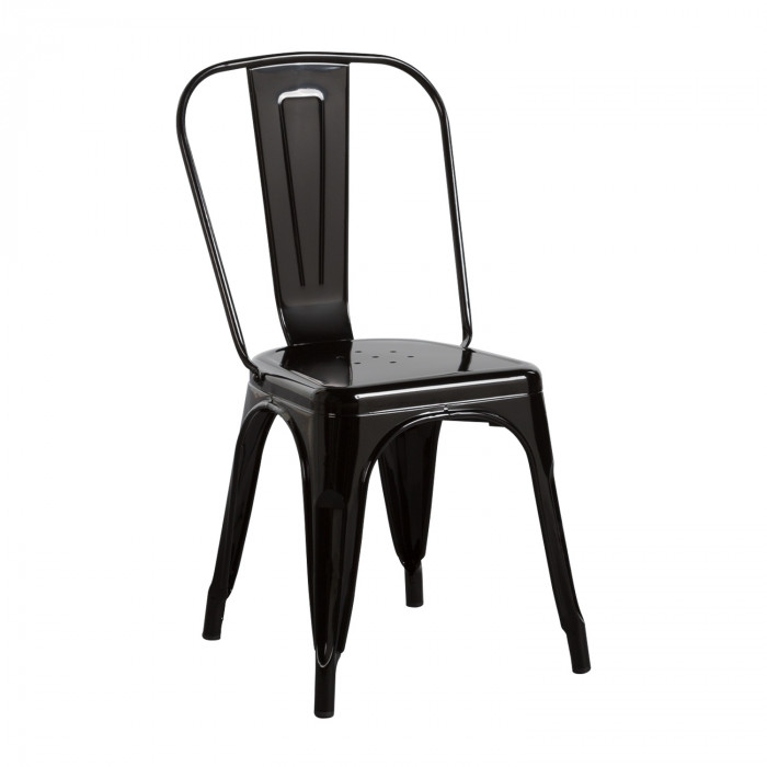 SILLA METÁLICA STRONG NEGRO 54X45X85CM THINIA HOME