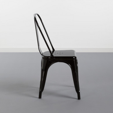 SILLA METÁLICA STRONG NEGRO 54X45X85CM THINIA HOME