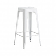 TABURETE METÁLICO STRONG BLANCO 43X43X77CM THINIA HOME