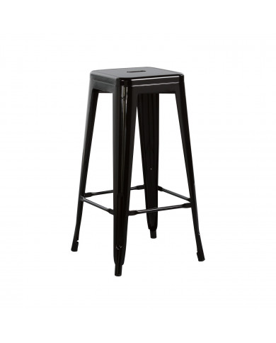 TABURETE METÁLICO STRONG NEGRO 43X43X77CM THINIA HOME