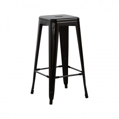 TABURETE METÁLICO STRONG NEGRO 43X43X77CM THINIA HOME