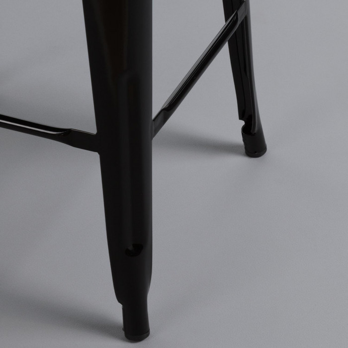 TABURETE METÁLICO STRONG NEGRO 43X43X77CM THINIA HOME