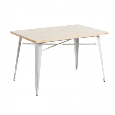 MESA METÁLICA/MADERA STRONG BLANCO 120X80CM THINIA HOME MESA METÁLICA/MADERA STRONG BLANCO 120X80CM THINIA HOME
