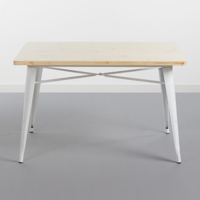 MESA METÁLICA/MADERA STRONG BLANCO 120X80CM THINIA HOME MESA METÁLICA/MADERA STRONG BLANCO 120X80CM THINIA HOME