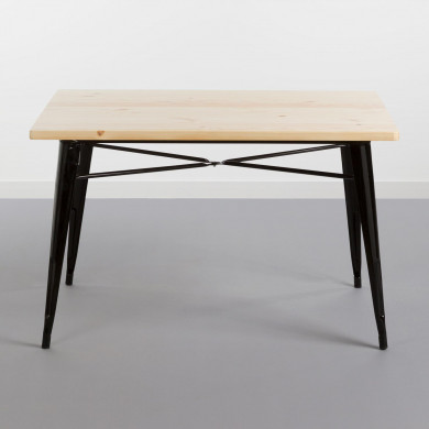 MESA METÁLICA/MADERA STRONG NEGRO 120X80CM THINIA HOME MESA METÁLICA/MADERA STRONG NEGRO 120X80CM THINIA HOME