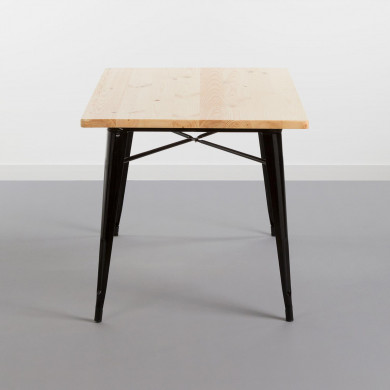 MESA METÁLICA/MADERA STRONG NEGRO 120X80CM THINIA HOME MESA METÁLICA/MADERA STRONG NEGRO 120X80CM THINIA HOME