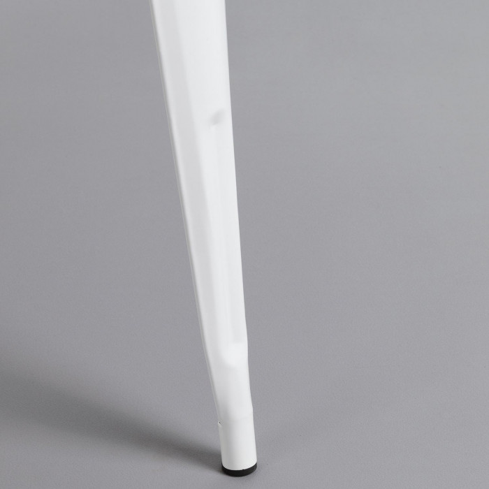 MESA METÁLICA/MADERA STRONG BLANCO 80X80CM THINIA HOME