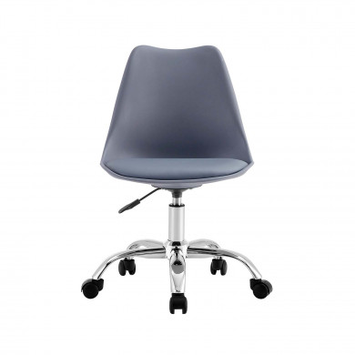 SILLA ESCRITORIO CON RUEDAS GRIS 97X47X58CM THINIA HOME SILLA ESCRITORIO CON RUEDAS GRIS 97X47X58CM THINIA HOME