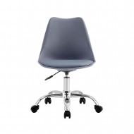 SILLA ESCRITORIO CON RUEDAS GRIS 97X47X58CM THINIA HOME