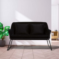 SOFA VELVET NEGRO 124X77X79,5CM THINIA HOME