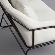 SOFA VELVET CREMA 124X77X79,5CM THINIA HOME