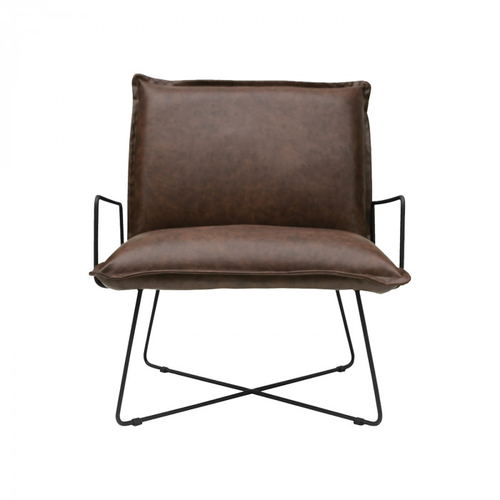 SILLON SENIOR MARRON/NEGRO 73X74X84CM THINIA HOME