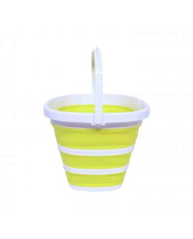 CUBO PLEGABLE CUADRADO AMARILLO 29,5X29,5X23,5CM 7HOUSE