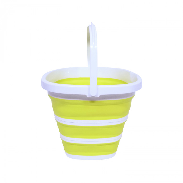 CUBO PLEGABLE CUADRADO AMARILLO 29,5X29,5X23,5CM 7HOUSE