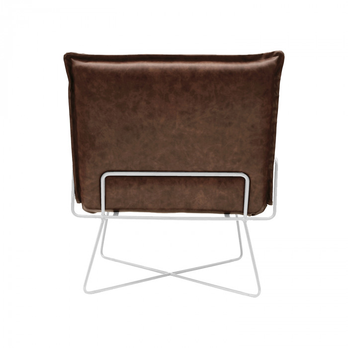 SILLON SENIOR MARRON/CREMA 73X74X84CM THINIA HOME