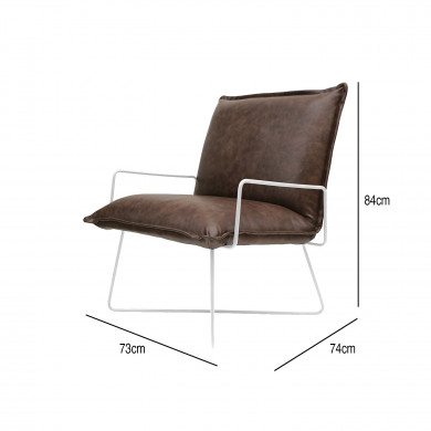 SILLON SENIOR MARRON/CREMA 73X74X84CM THINIA HOME SILLON SENIOR MARRON/CREMA 73X74X84CM THINIA HOME