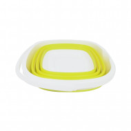 CUBO PLEGABLE CUADRADO AMARILLO 29,5X29,5X23,5CM 7HOUSE