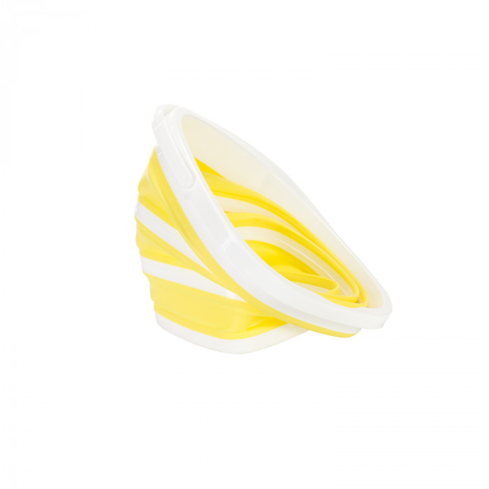 CUBO PLEGABLE CUADRADO AMARILLO 29,5X29,5X23,5CM 7HOUSE