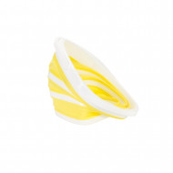 CUBO PLEGABLE CUADRADO AMARILLO 29,5X29,5X23,5CM 7HOUSE