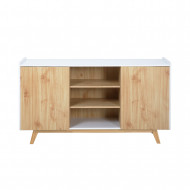 APARADOR BLANCO/NATURAL SERIE ICE 140X40X80CM THINIA HOME