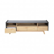 MUEBLE TV NATURAL/GRIS SERIE ICE 160X40X50CM THINIA HOME