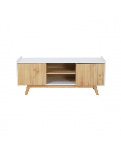MUEBLE TV NATURAL/BLANCO SERIE ICE 120X40X50CM THINIA HOME