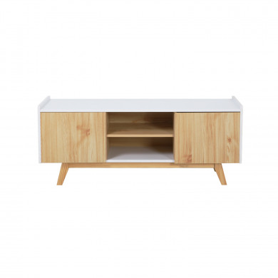 MUEBLE TV NATURAL/BLANCO SERIE ICE 120X40X50CM THINIA HOME