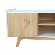 MUEBLE TV NATURAL/BLANCO SERIE ICE 120X40X50CM THINIA HOME