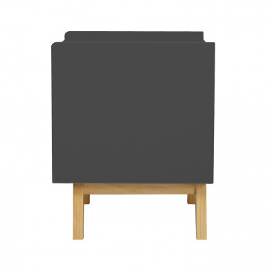 MESITA DE NOCHE NATURAL/GRIS SERIE ICE 45X40X50CM THINIA HOME MESITA DE NOCHE NATURAL/GRIS SERIE ICE 45X40X50CM THINIA HOME