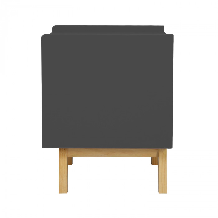 MESITA DE NOCHE NATURAL/GRIS SERIE ICE 45X40X50CM THINIA HOME