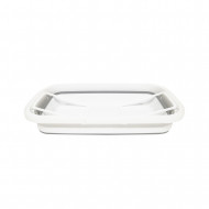 CESTA PLEGABLE GRIS/BLANCA 47,5x27,5x18,5cm 7HOUSE