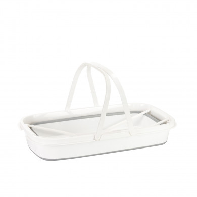 CESTA PLEGABLE GRIS/BLANCA 47,5x27,5x18,5cm 7HOUSE CESTA PLEGABLE GRIS/BLANCA 47,5x27,5x18,5cm 7HOUSE