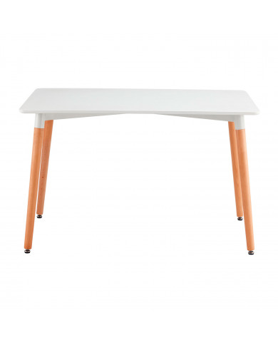 MESA MADERA BLANCA/MADERA 74*120*80CM THINIA HOME