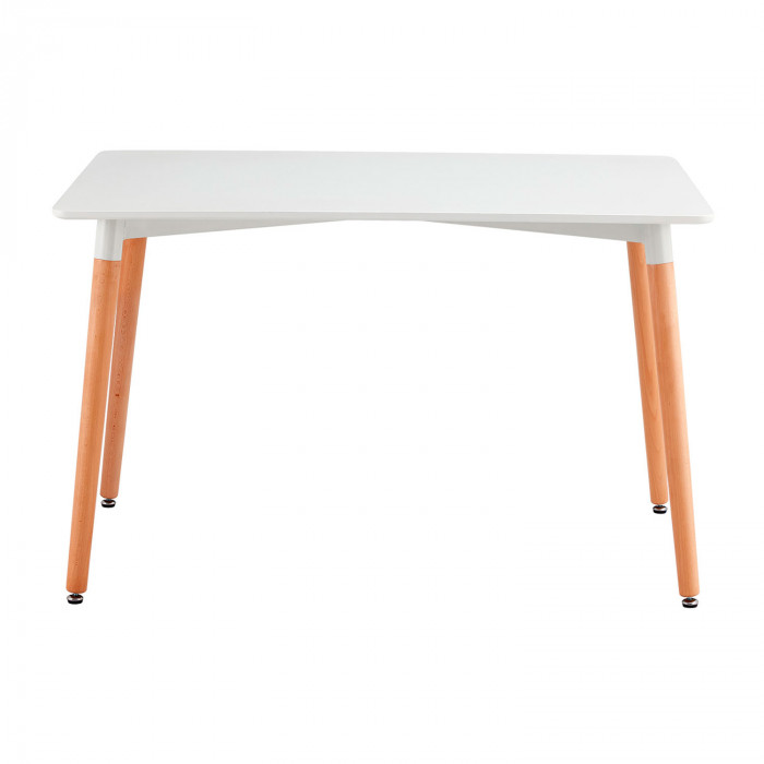 MESA MADERA BLANCA/MADERA 74*120*80CM THINIA HOME