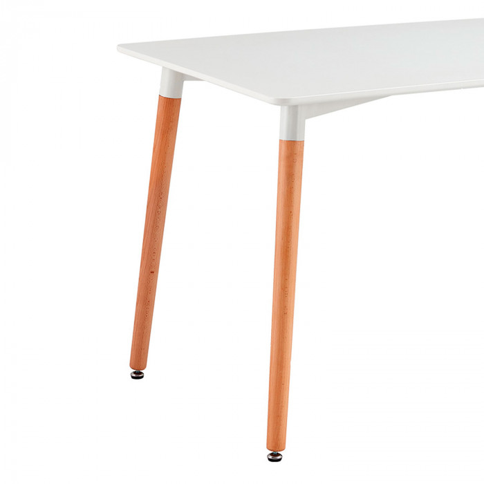 MESA MADERA BLANCA/MADERA 74*120*80CM THINIA HOME