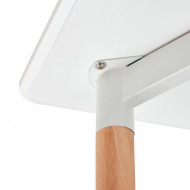 MESA MADERA BLANCA/MADERA 74*120*80CM THINIA HOME