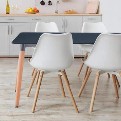 MESA MADERA GRIS PLOMO/MADERA 74*120*80CM THINIA HOME MESA MADERA GRIS PLOMO/MADERA 74*120*80CM THINIA HOME