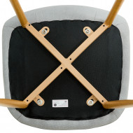 PACK 2 SILLAS COMEDOR LINO GRIS CLARO 90*51*44CM THINIA HOME