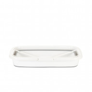 CESTA PLEGABLE GRIS/BLANCA 47,5x27,5x18,5cm 7HOUSE