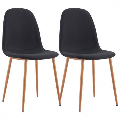 PACK 2 SILLAS COMEDOR LINO NEGRA 90*51*44CM THINIA HOME PACK 2 SILLAS COMEDOR LINO NEGRA 90*51*44CM THINIA HOME