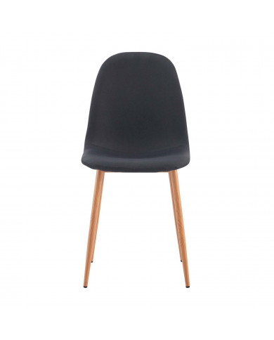 PACK 2 SILLAS COMEDOR LINO NEGRA 90*51*44CM THINIA HOME