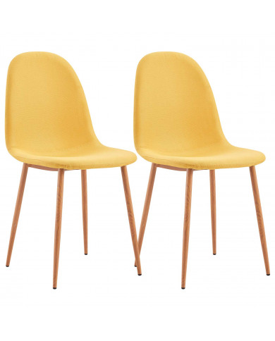 PACK 2 SILLAS COMEDOR LINO AMARILLA 90*51*44CM THINIA HOME