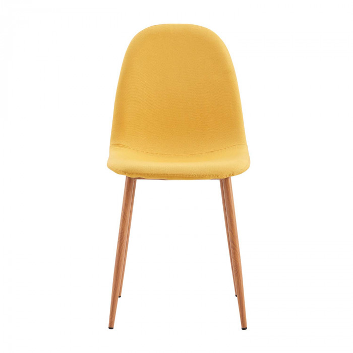 PACK 2 SILLAS COMEDOR LINO AMARILLA 90*51*44CM THINIA HOME